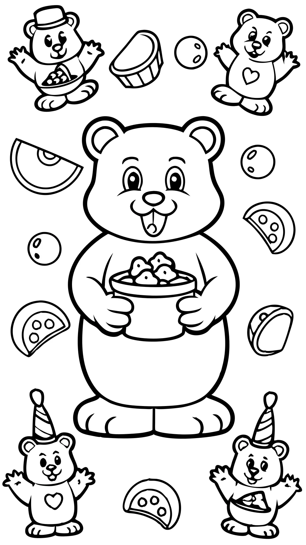 coloring pages of gummy bears